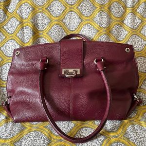 Maroon Salvatore Ferragamo bag